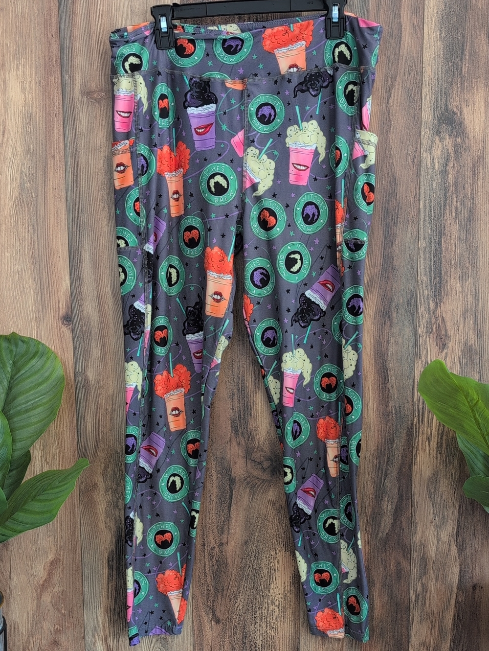 Barker Basic Witches Brew Print Leggings Tall & Curvy TC2       T229